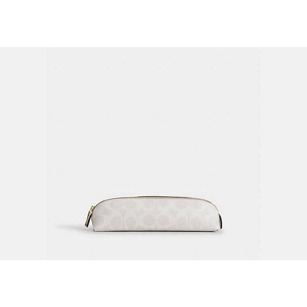 Coach Pencil Case In Signature Canvas NWT